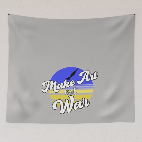 Item preview, Make Art not War, We Pushing Peace designed and sold by DiensDesign.