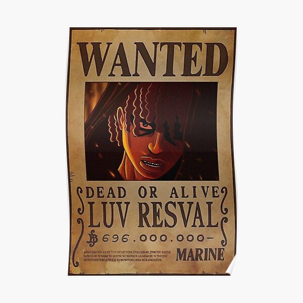 Luv Resval Wanted Poster Dead or Alive Poster