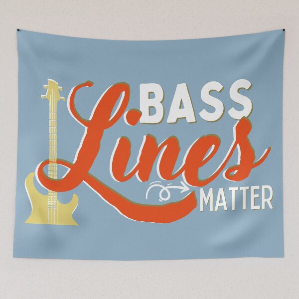 Item preview, Bass Lines Matter - Colorful Retro Bass designed and sold by bloody-L.