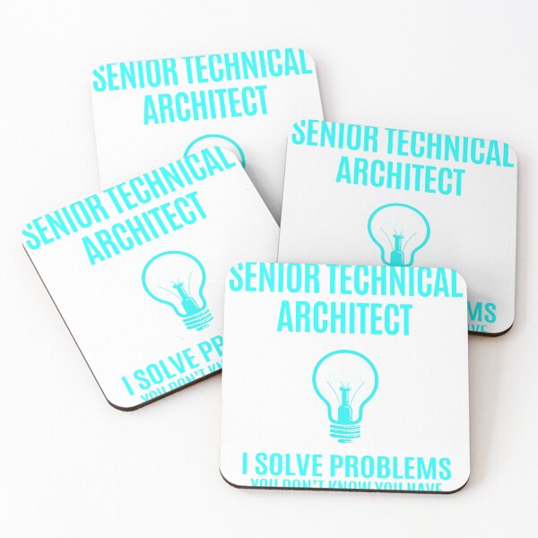 Item preview, Senior Technical Architect - I Solve Problems Job Gift designed and sold by melissaval2.