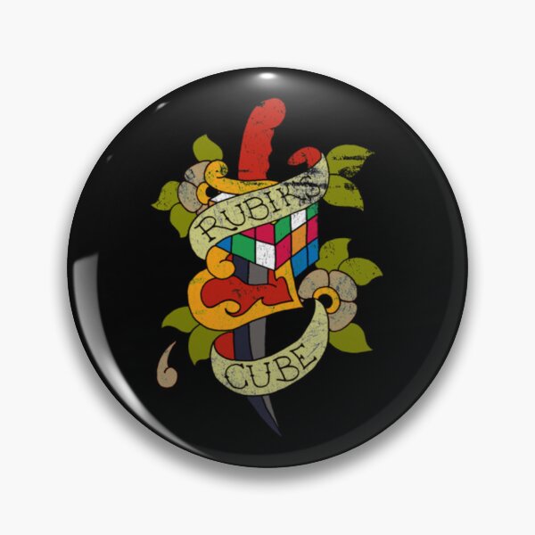 Artikelvorschau, Rubik, buntes, verzweifeltes Tattoo entworfen und verkauft von JayvoRyannt.