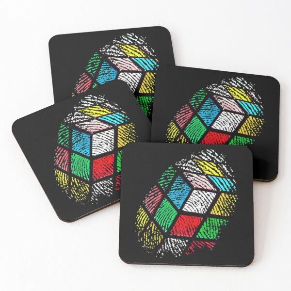 Aperçu de l'œuvre Conception impressionnante d'empreintes digitales Rubik Cube créée et vendue par JayvoRyannt.