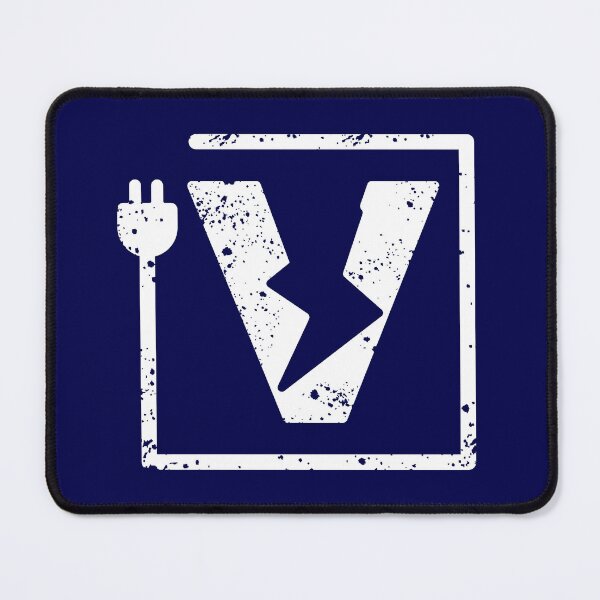Item preview, Electrical letter V | Electrician or Electrical Engineer name initial V, Electricity art designed and sold by EngineersArt.
