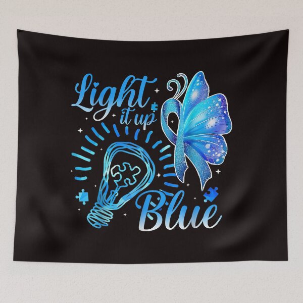 Item preview, Light It Up Blue Autism Awareness  Puzzle Piece Shirt designed and sold by Christmas222.