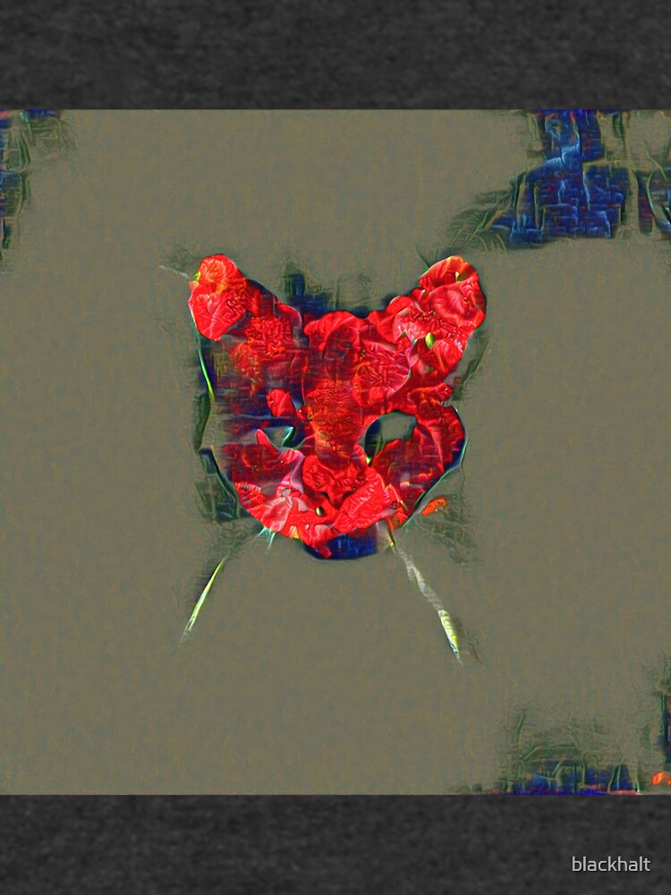 Ninja cat hiding in poppy #Art by blackhalt