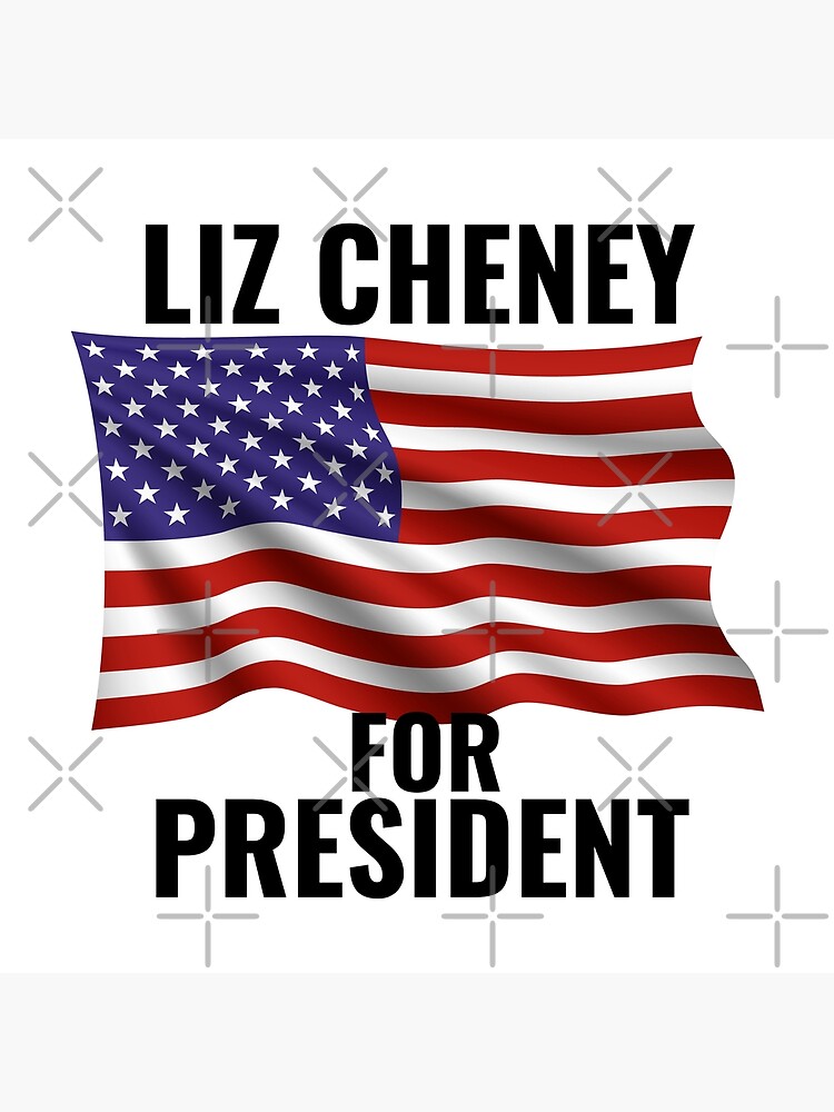 "American Flag Liz Cheney For President 2024" Poster for Sale by