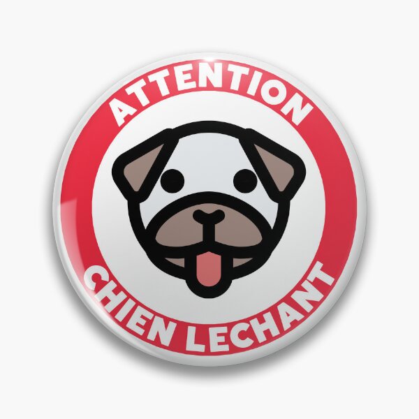 Item preview, Caution licking dog designed and sold by BenJ-Design.