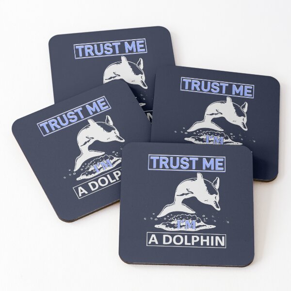 Item preview, Trust me Im a dolphin lover quote design  designed and sold by TipTopTapo.
