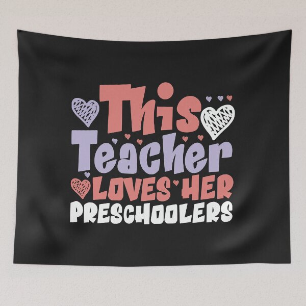 Item preview, Funny this teacher loves her preschoolers valentines day Essential designed and sold by IEatSwans.