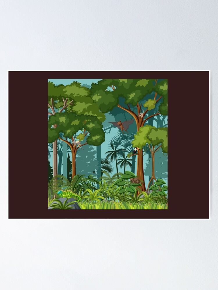 "Tropical rainforest" Poster for Sale by PODapparel | Redbubble