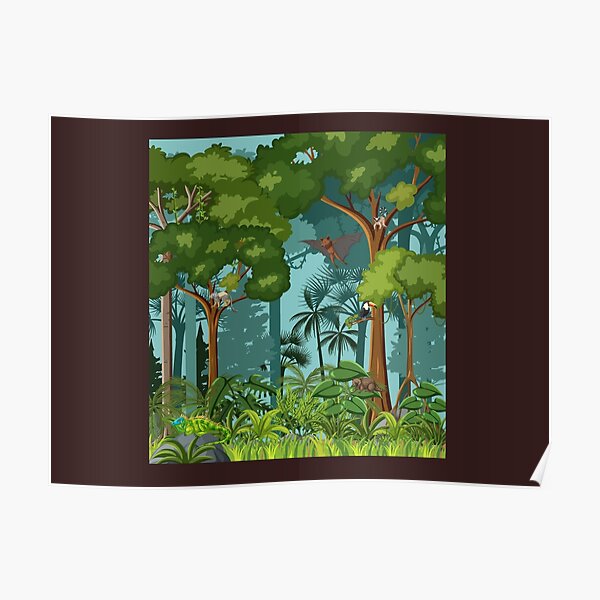 "Tropical rainforest" Poster for Sale by PODapparel | Redbubble