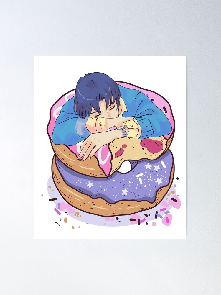 Amazon.com: Donut Anime by - Sugar Kai Just A Girl Who Loves Anime and  Donuts Manga Girls & Woman Throw Pillow, 16x16, Multicolor : Home & Kitchen