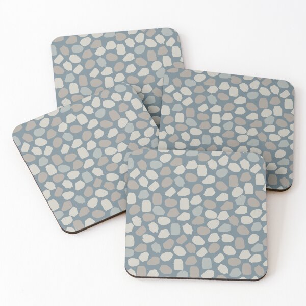 Item preview, Ink Dot Mosaic Pattern in Neutral Blue Grey Tones designed and sold by kierkegaard.