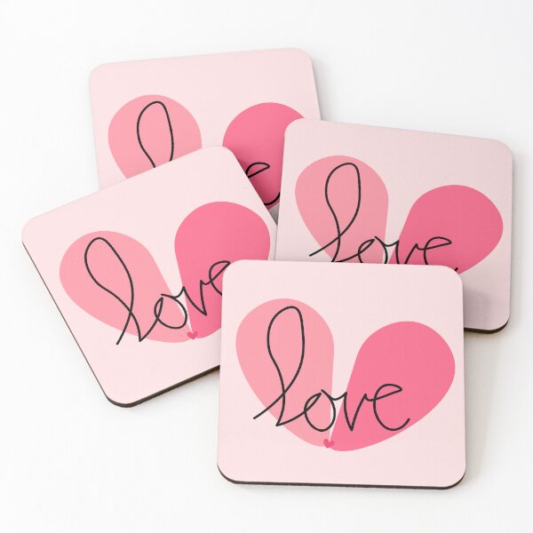Item preview, Love sign with hand writing love in pastel color. designed and sold by diahsariw.