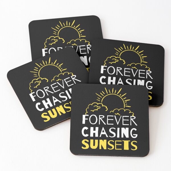 Item preview, Forever Chasing Sunsets Mood Saying Aesthetic designed and sold by SweetbeStore.