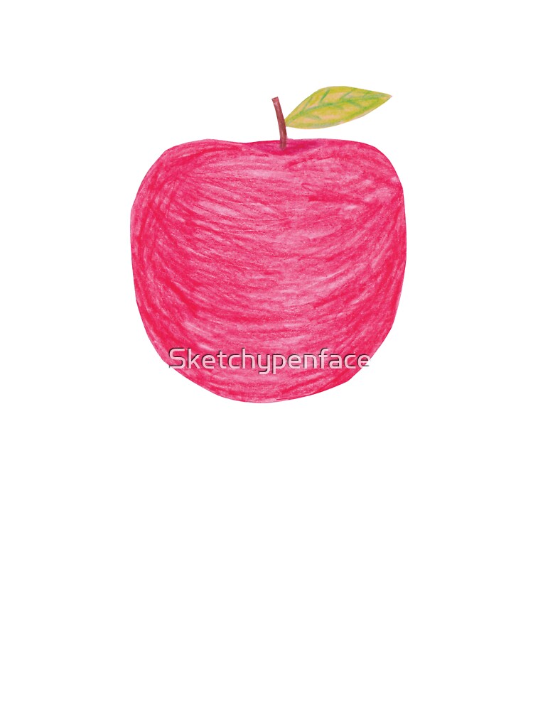 Bite Apple Isolated Coloring Page for Kids - Stock Illustration [100185364]  - PIXTA