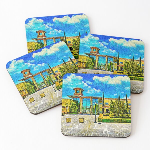 Item preview, The city hall of Murrieta, California - impressionist painting designed and sold by NickoPrints.