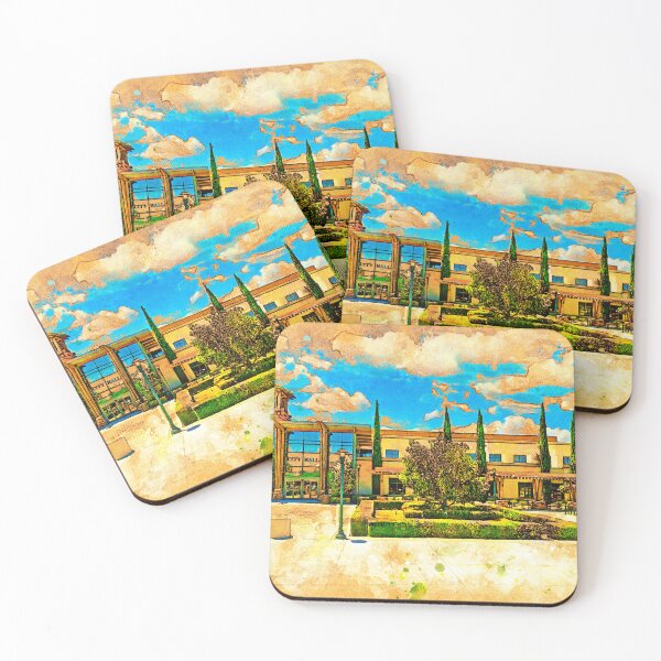 Item preview, The city hall of Murrieta, California - digital painting designed and sold by NickoPrints.