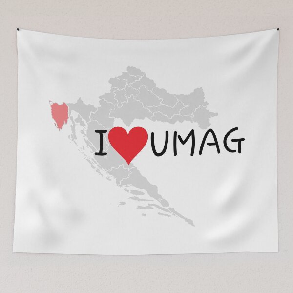 Item preview, "I Love Umag" designed and sold by MC Art Studio.