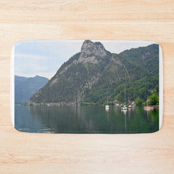 Item preview, Lake Traun Traunsee in Traunkirchen Upper Austria landscape  designed and sold by goceris.