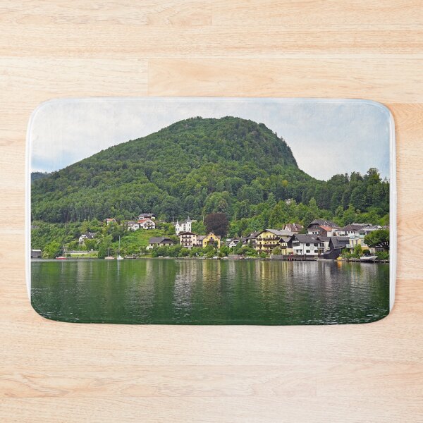 Item preview, Traunkirchen on Lake Traun Traunsee in Austria landscape  designed and sold by goceris.