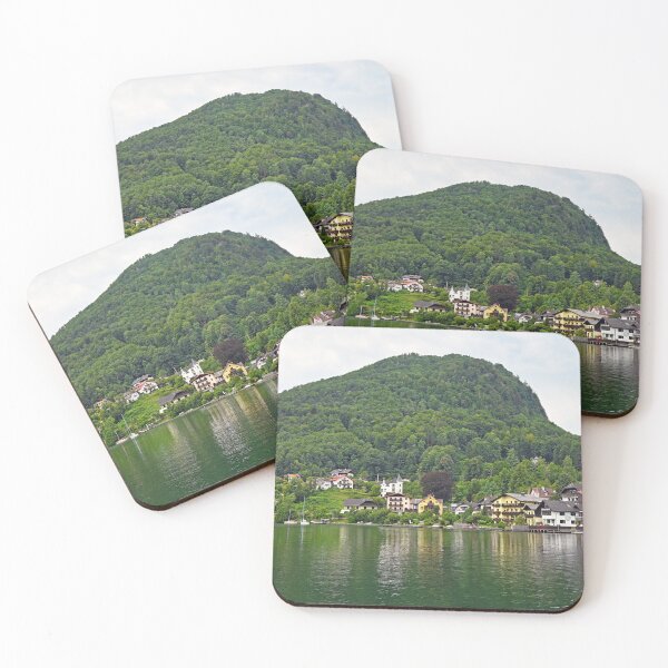Item preview, Traunkirchen on Lake Traun Traunsee in Austria landscape  designed and sold by goceris.