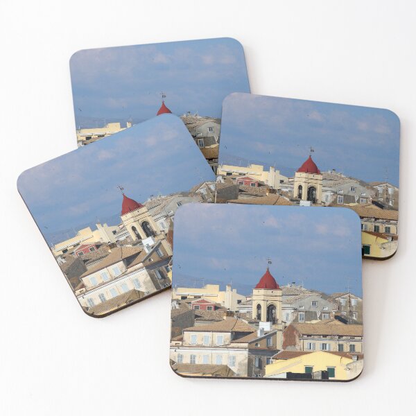 Item preview, Old buildings in Corfu town Greece designed and sold by goceris.