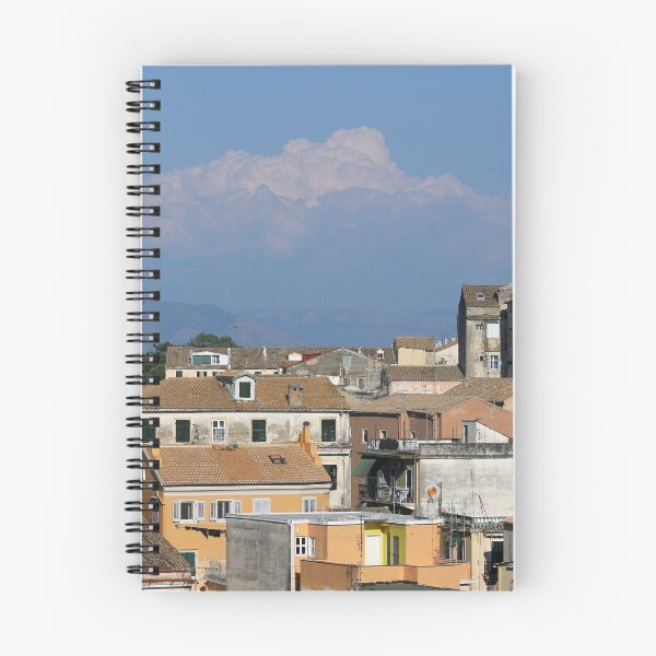 Item preview, Old fortress and buildings in Corfu town Greece summer season designed and sold by goceris.