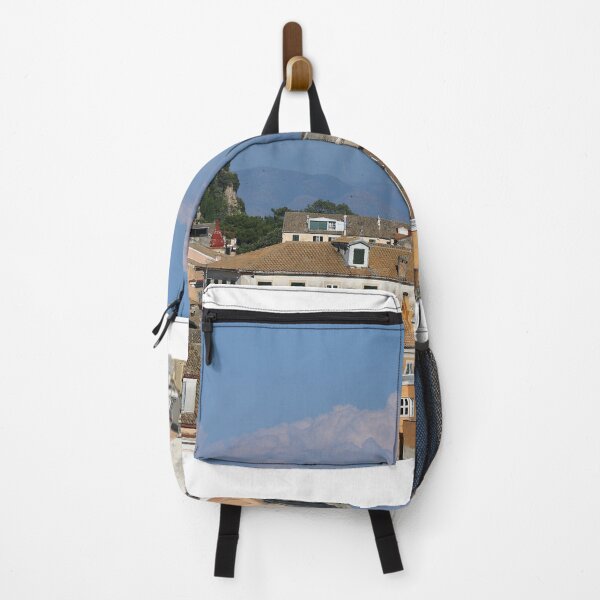 Item preview, Old fortress and buildings in Corfu town Greece summer season designed and sold by goceris.