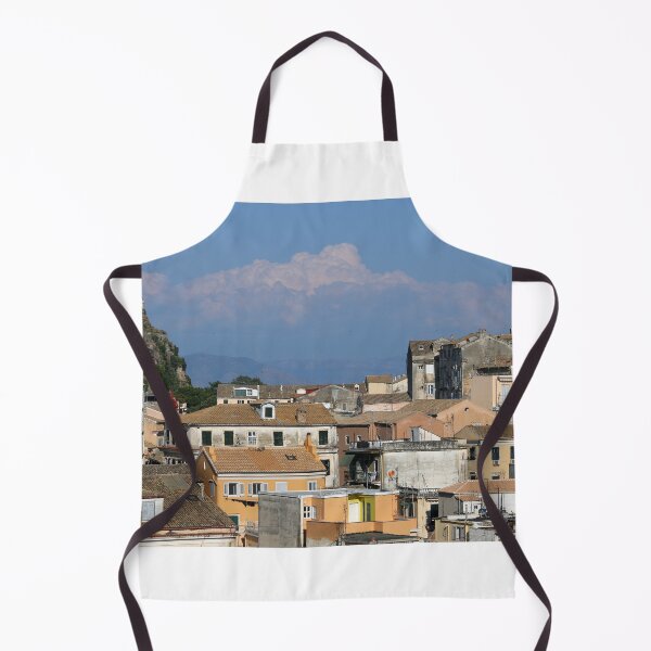 Item preview, Old fortress and buildings in Corfu town Greece summer season designed and sold by goceris.