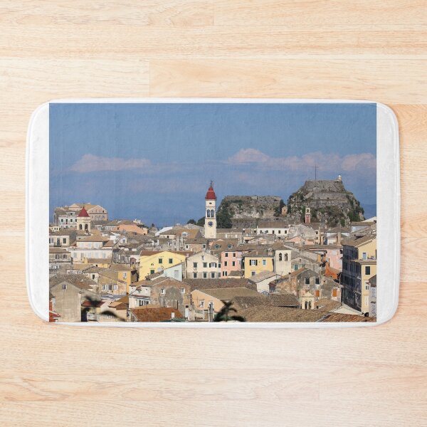 Item preview, Old fortress and buildings in Corfu town Greece designed and sold by goceris.