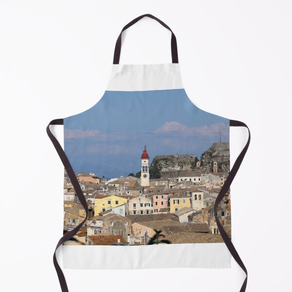 Item preview, Old fortress and buildings in Corfu town Greece designed and sold by goceris.