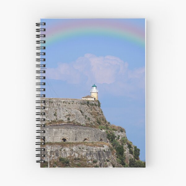 Item preview, Rainbow over Old fortress in Corfu town Greece  designed and sold by goceris.