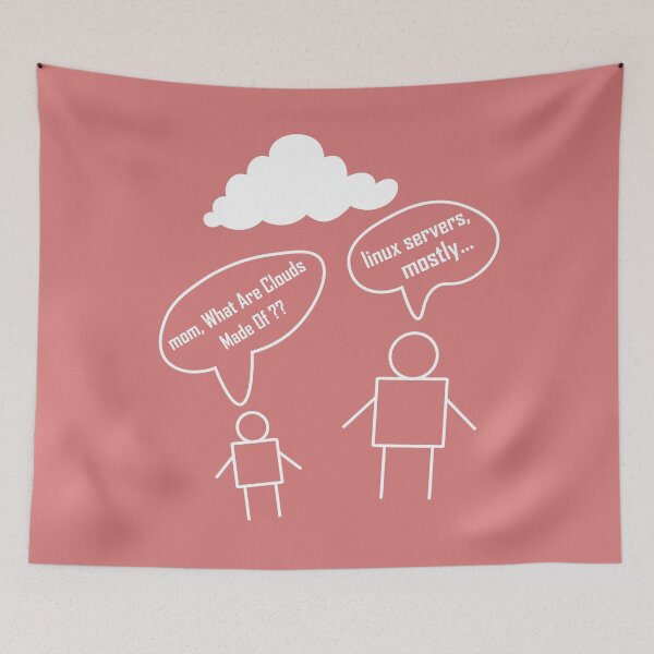 Item preview, Mom What Are Clouds Made Of Linux Servers Mostly designed and sold by beunique5.