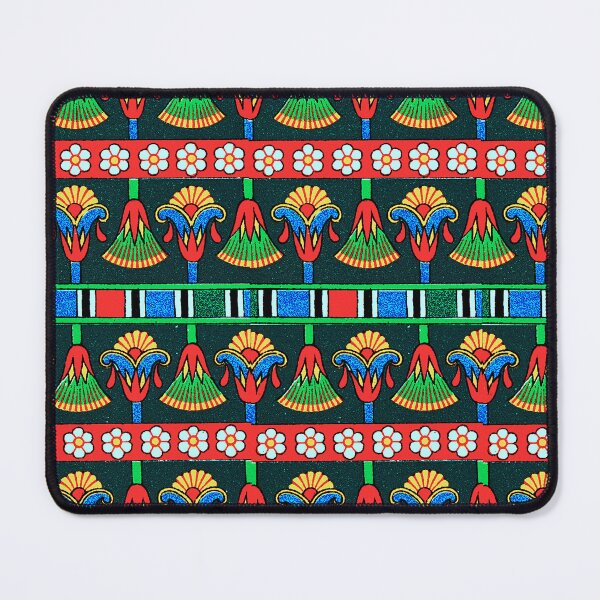 Item preview, White Flowers and Red Striped Egyptian pattern designed and sold by RyanCaudell.