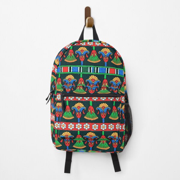 Item preview, White Flowers and Red Striped Egyptian pattern designed and sold by RyanCaudell.