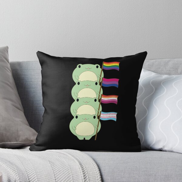 Item preview, Cute Frog Pile Pride Froggy lesbian pride flag designed and sold by House Sparrow.