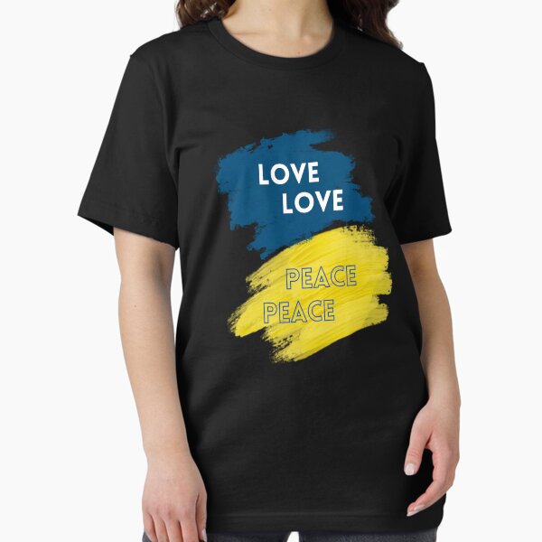 Item preview, ukraine love love peace peace Artist profit To Ukrainian Army And Refugee Crisis Eurovision Kyiv Stand With Ukraine designed and sold by Tshirtk.