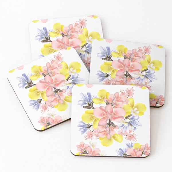Item preview, Digital Floral Pattern with Bright Spring Flowers designed and sold by WearWolfDesigns.