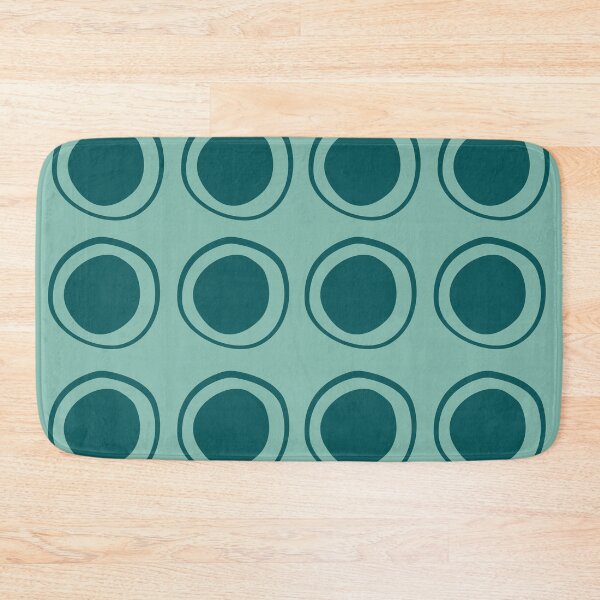 Item preview, Abstract green circles pattern designed and sold by Thegentleshop.