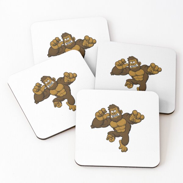Item preview, Muscular cartoon gorilla designed and sold by NoelNimmad.