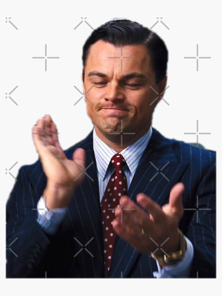 "The Wolf Of Wall Street Sticker Sticker, Gift For Boyfriend Sticker Sticker, Funny business