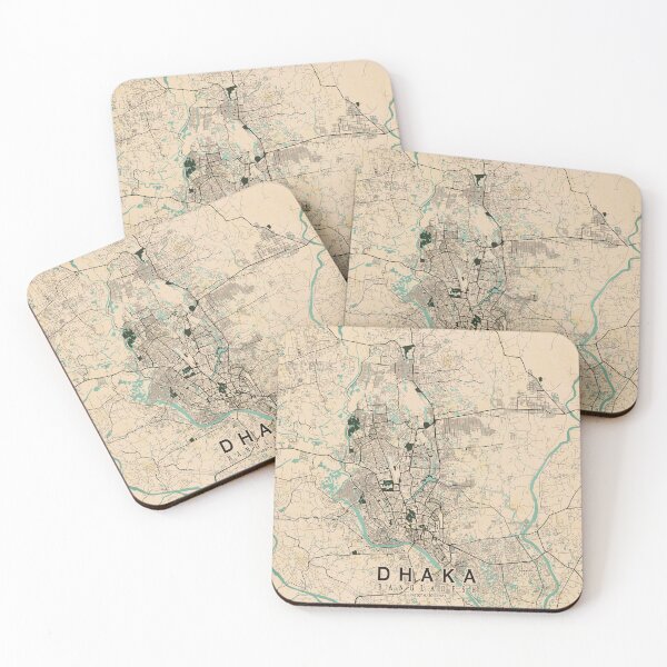 Item preview, Dhaka City Map of Bangladesh - Vintage designed and sold by deMAP.