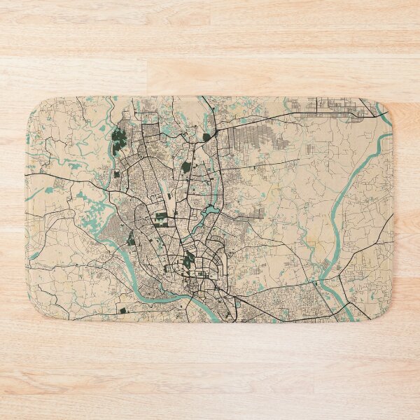 Item preview, Dhaka City Map of Bangladesh - Vintage designed and sold by deMAP.