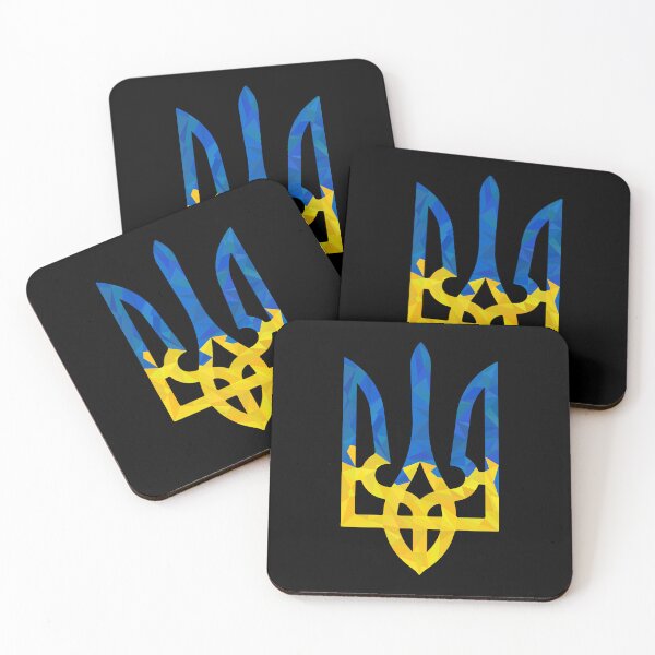 Item preview, Low polygonal ukrainian trident designed and sold by CutieBlue.