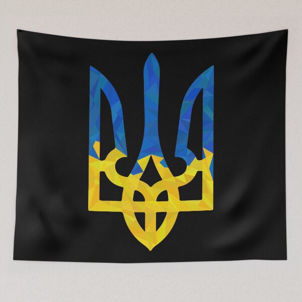 Item preview, Low polygonal ukrainian trident designed and sold by CutieBlue.