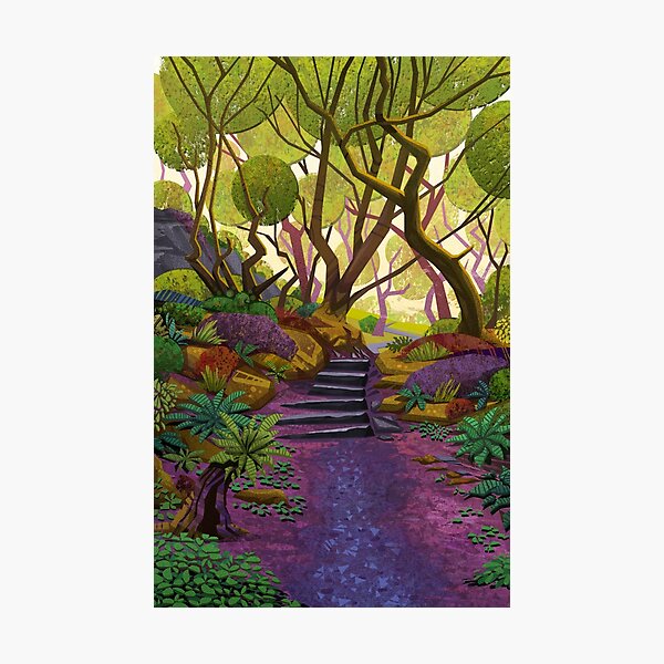 Item preview, Forest path designed and sold by Aled Thompson Art.