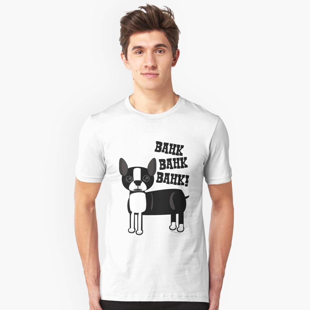 boston terrier pocket t shirt