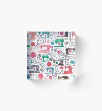 Sewing Pattern Acrylic Block