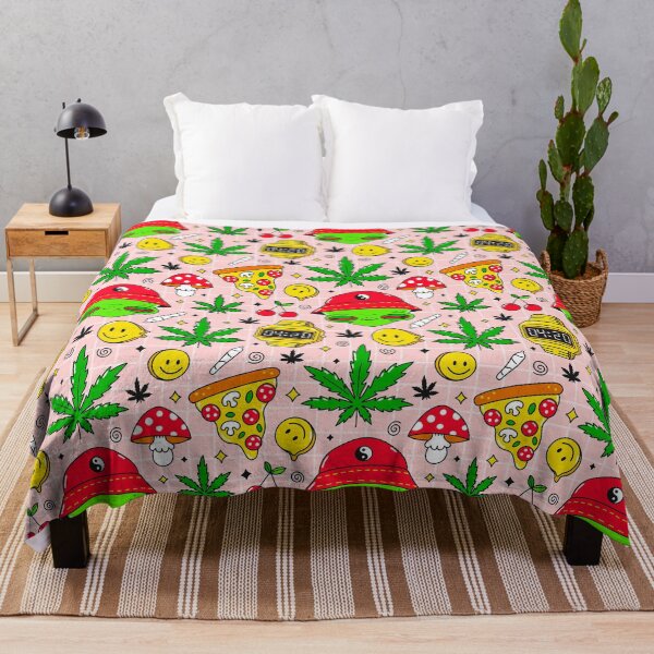Item preview, Cannabis Marijuana 4:20 Pizza Smile Pattern designed and sold by HorsesForLife15.